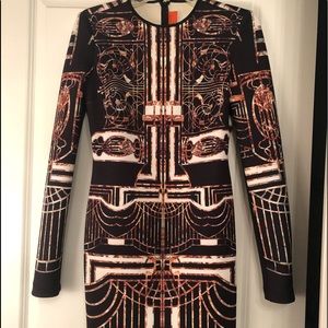 Black Clover Canyon scuba stretch midi dress